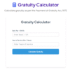 Gratuity Calculator